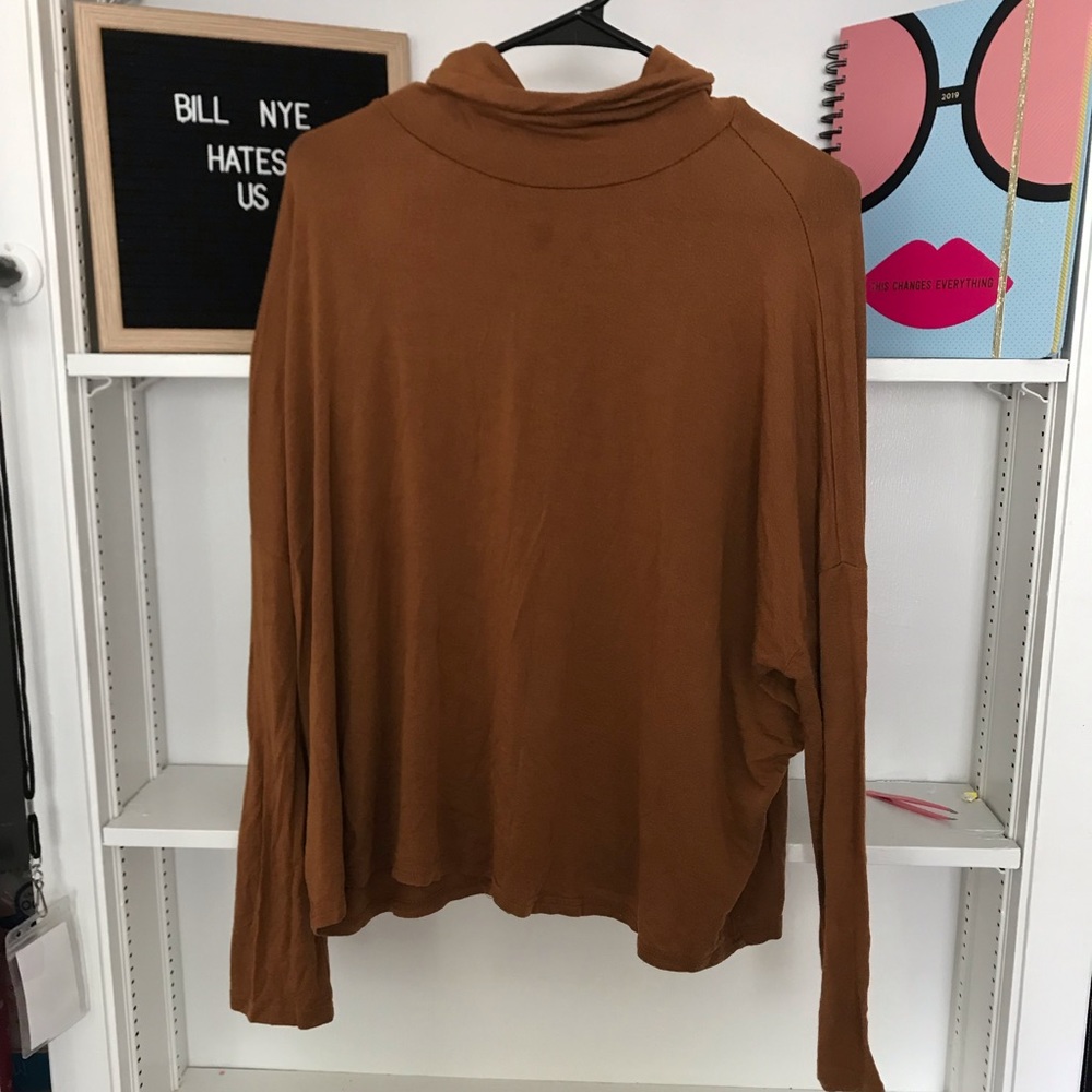 Brown turtleneck